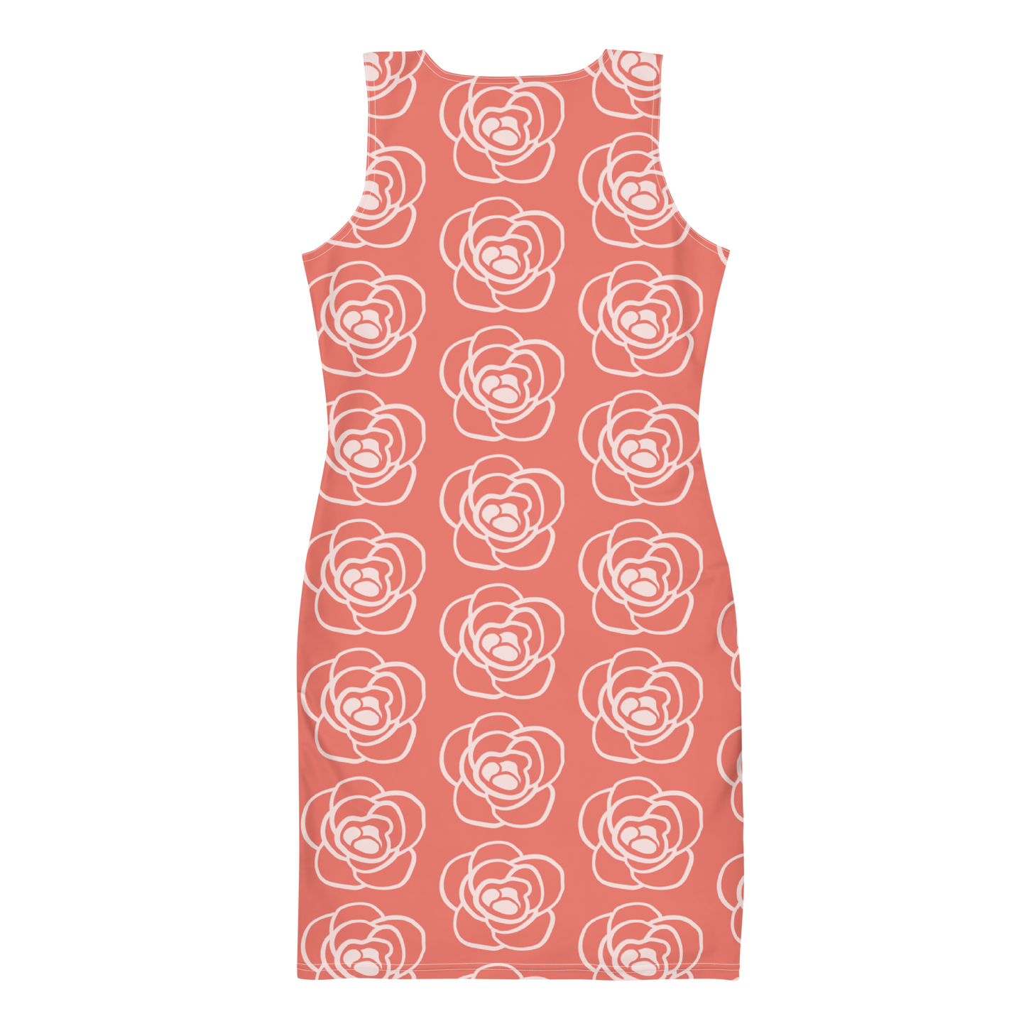 Rose All Over Printed Sublimation Cut & Sew Dress