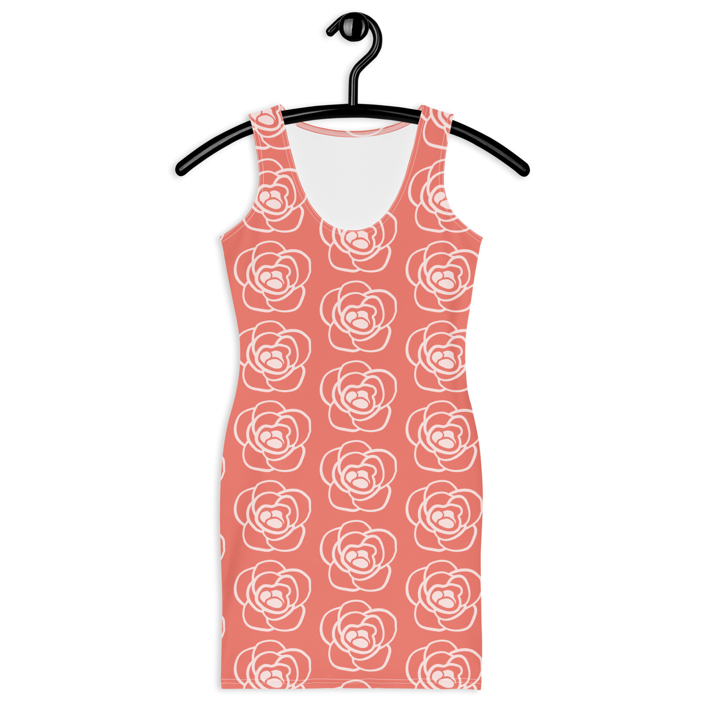 Rose All Over Printed Sublimation Cut & Sew Dress