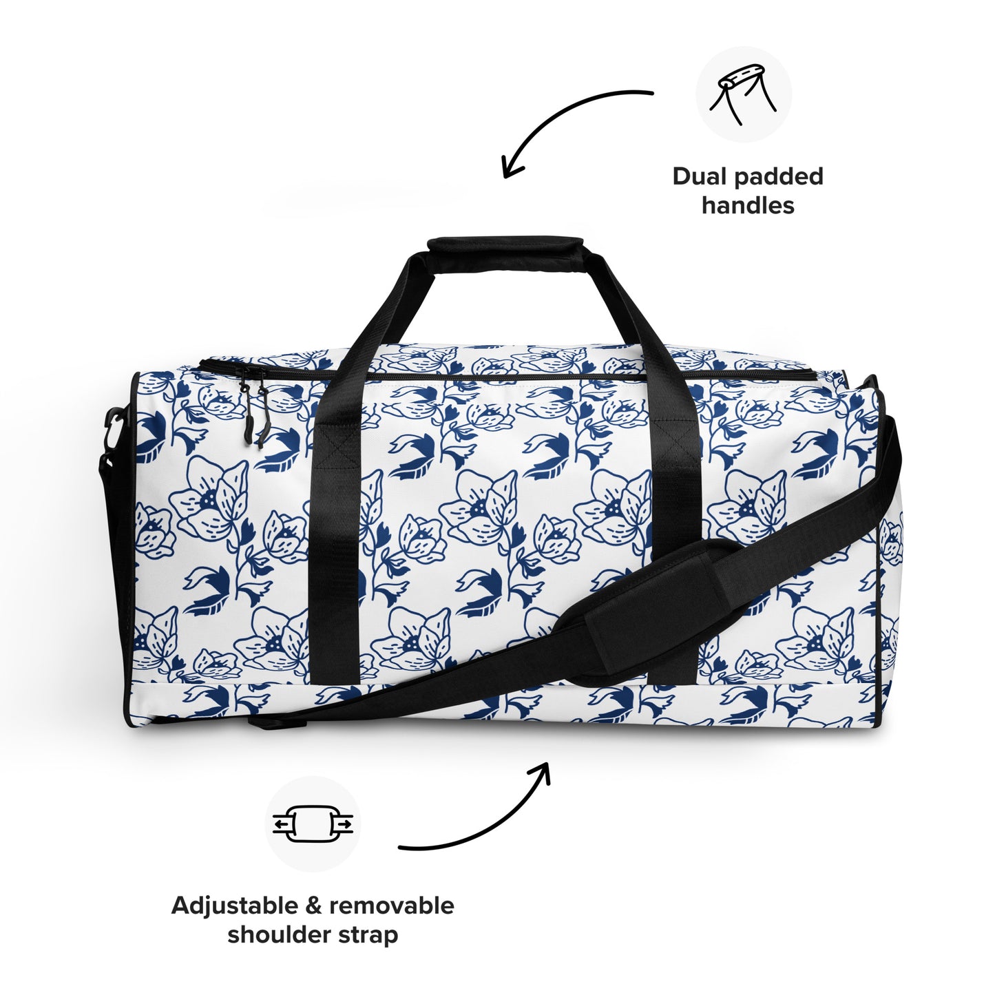 Flower Printed Duffle bag