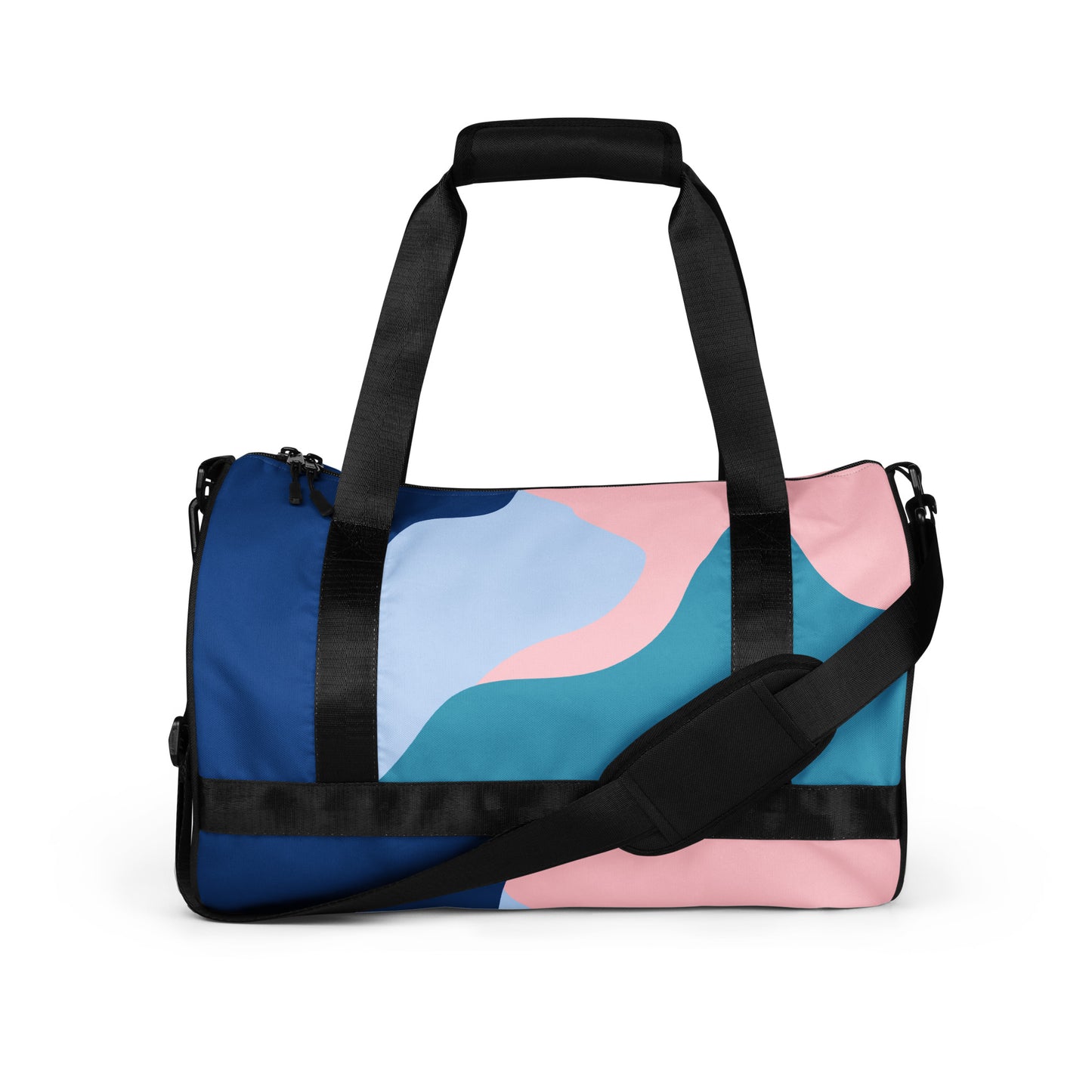 All-over abstract design print gym bag