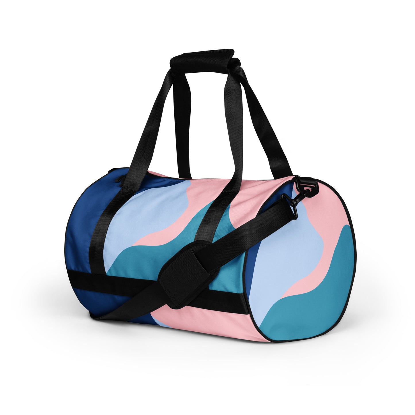 All-over abstract design print gym bag