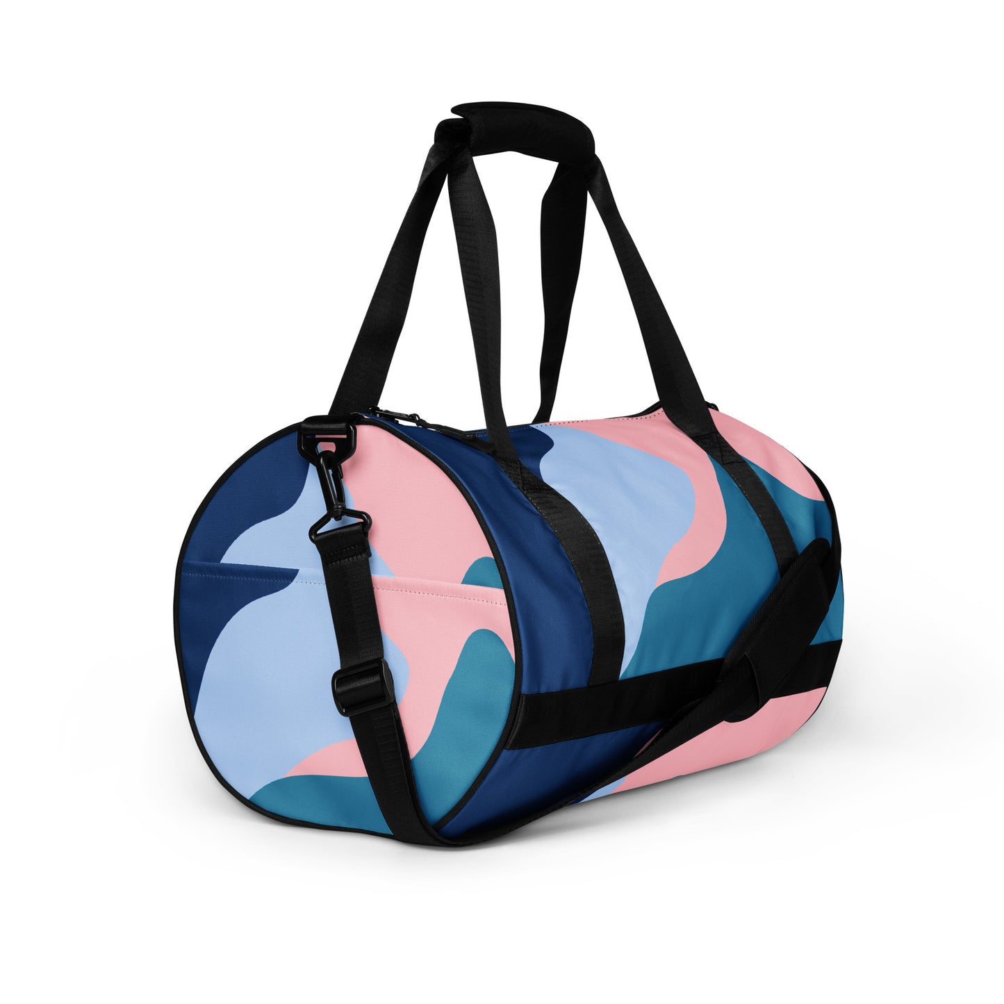 All-over abstract design print gym bag