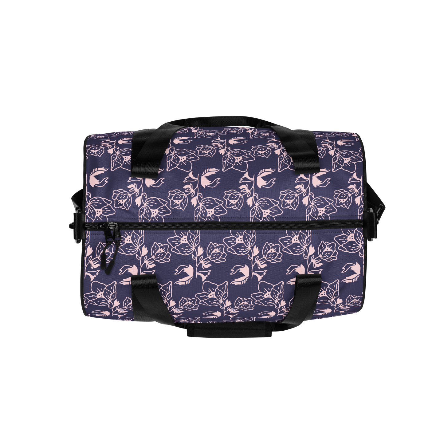 All-over flower print gym bag