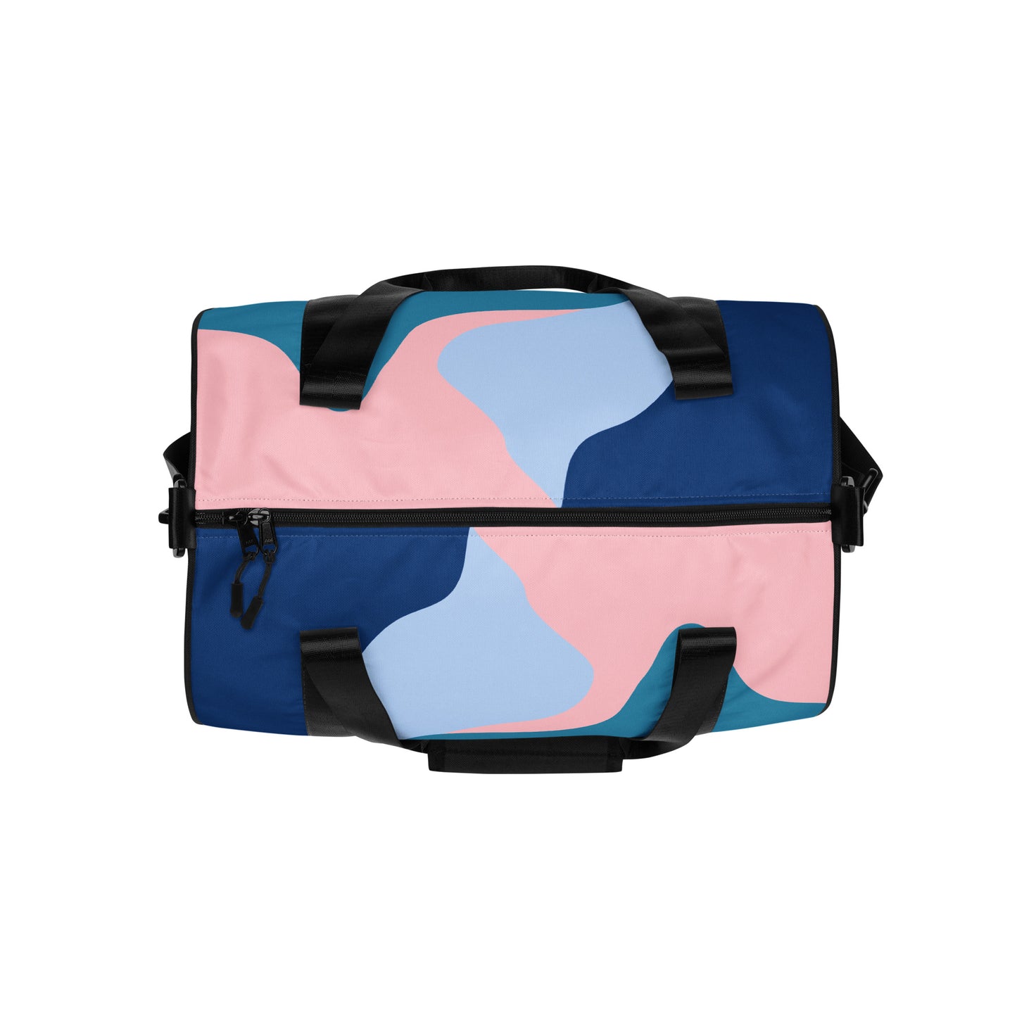 All-over abstract design print gym bag