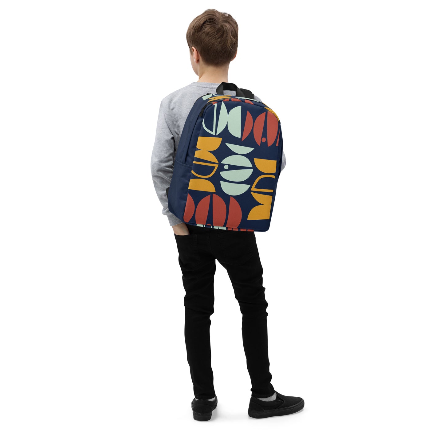 Abstract Printed Minimalist Backpack