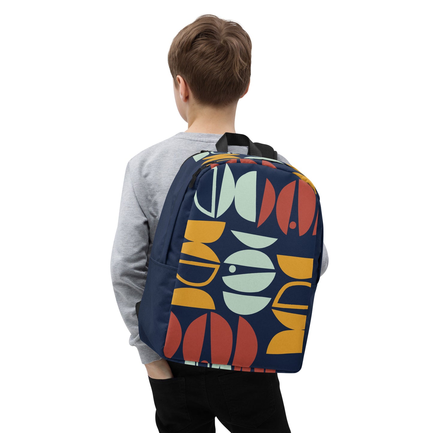 Abstract Printed Minimalist Backpack