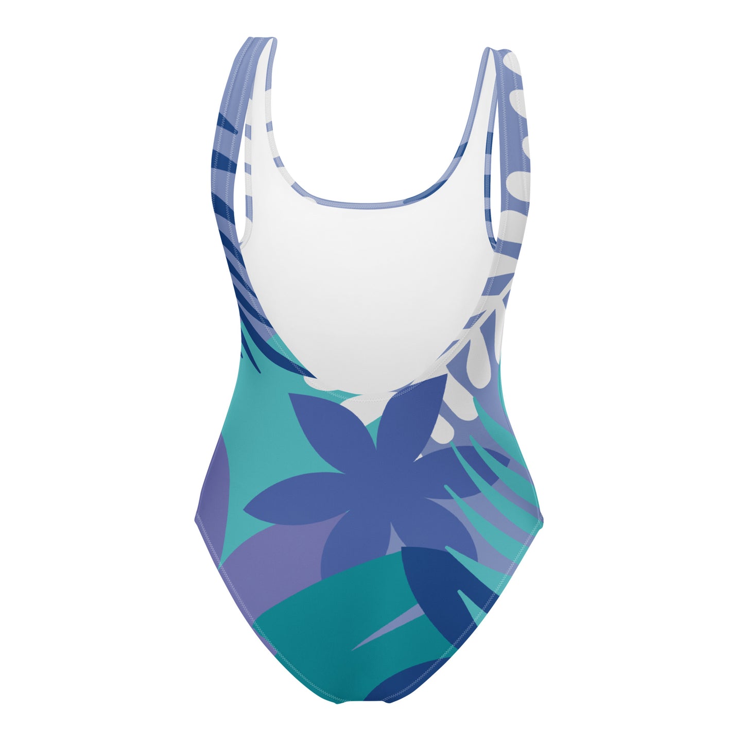 Leaf Printed One-Piece Swimsuit