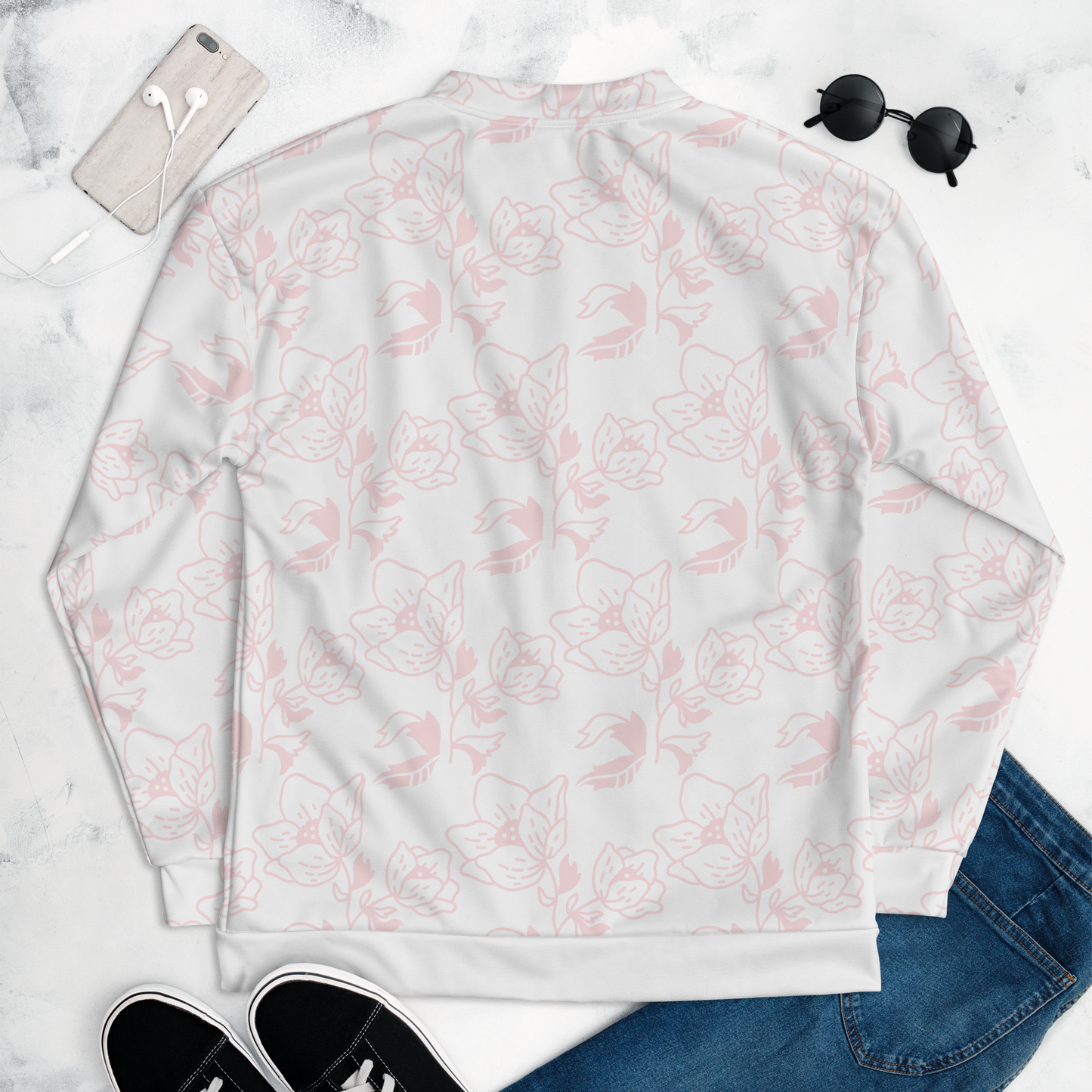 Flower Unisex Bomber Jacket