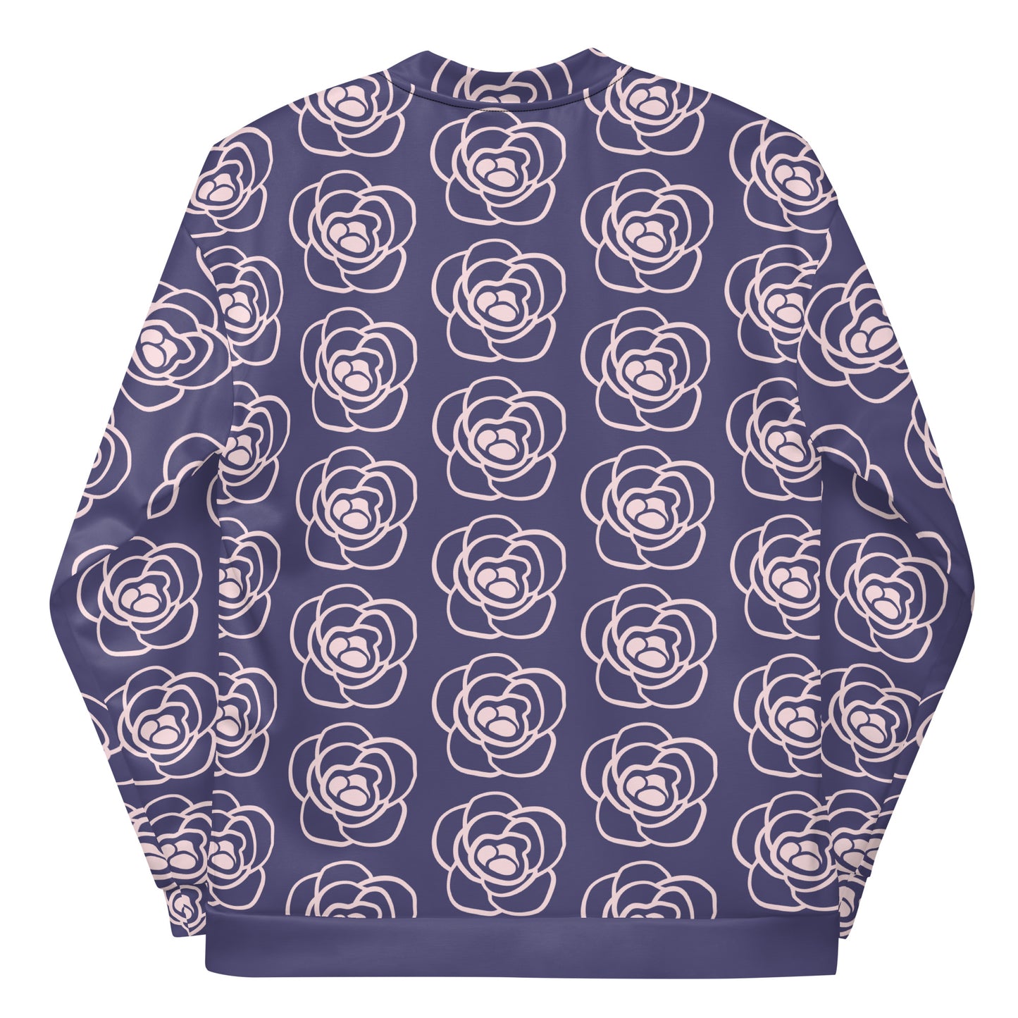 Rose Printed Unisex Bomber Jacket