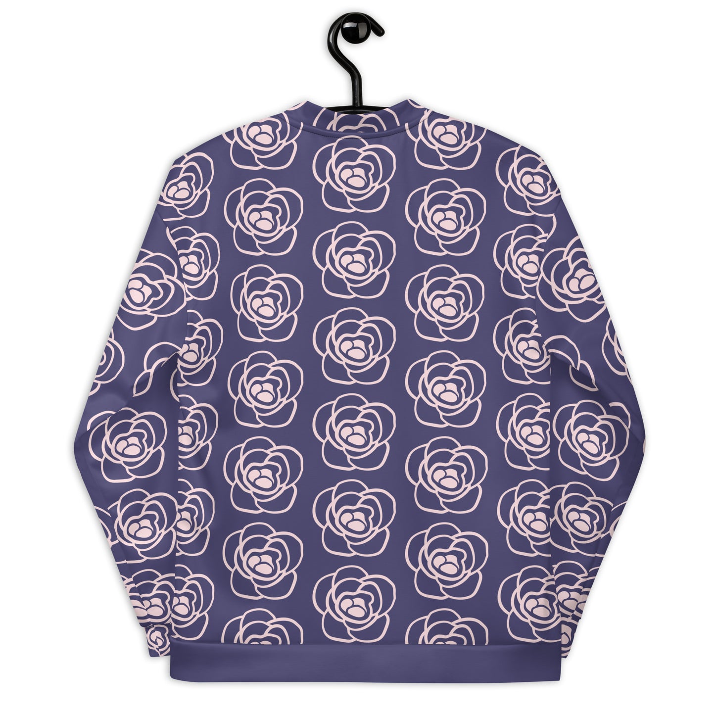 Rose Printed Unisex Bomber Jacket