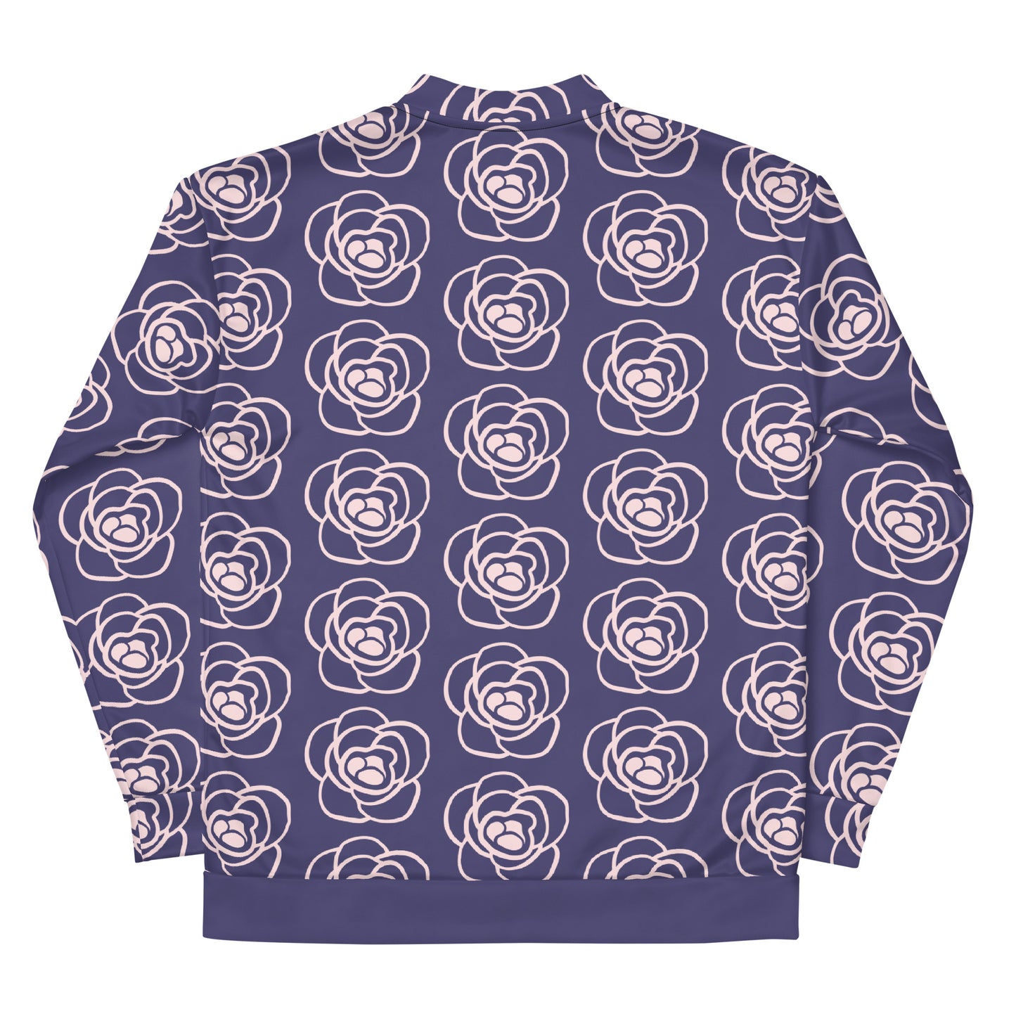 Rose Printed Unisex Bomber Jacket