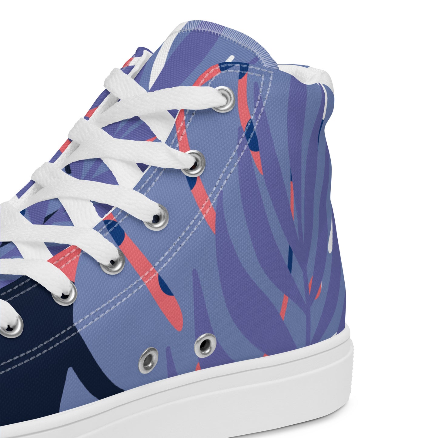 Leaf Printed Women’s high top canvas shoes