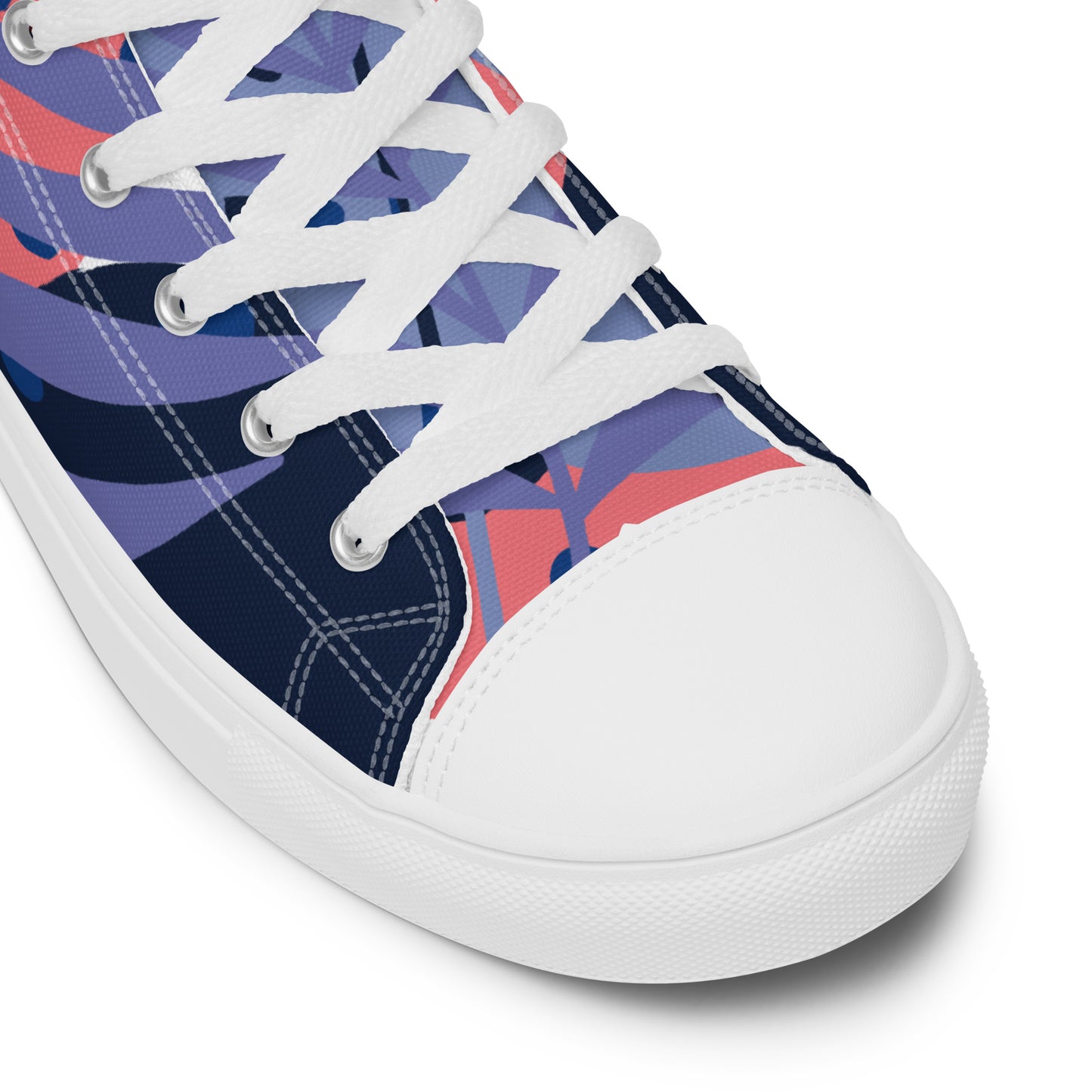 Leaf Printed Women’s high top canvas shoes