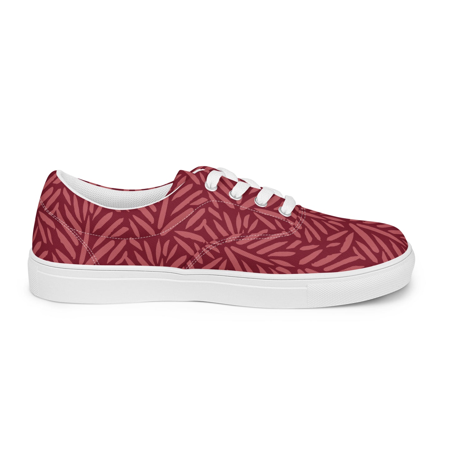 Abstract Printed Women’s lace-up canvas shoes