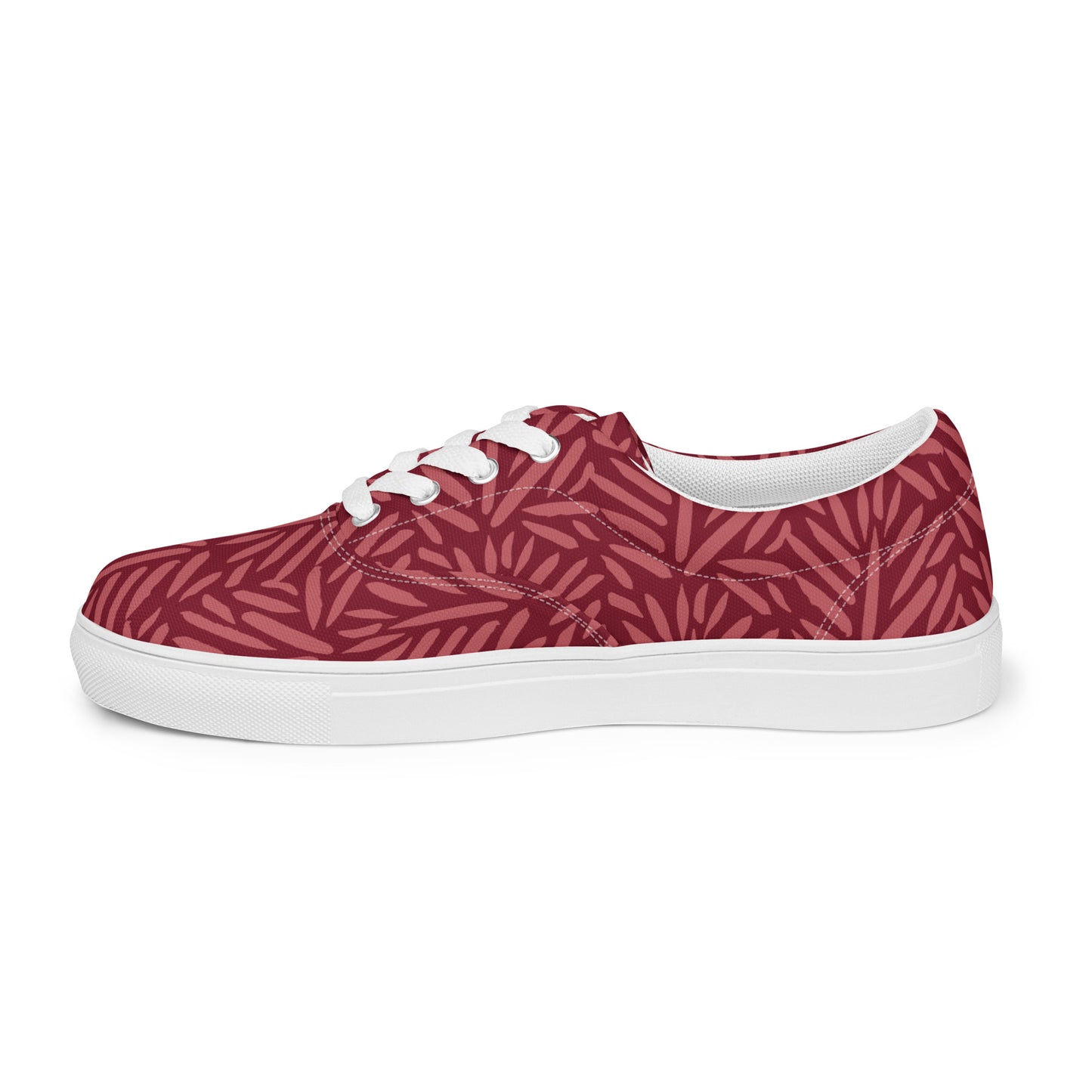 Abstract Printed Women’s lace-up canvas shoes