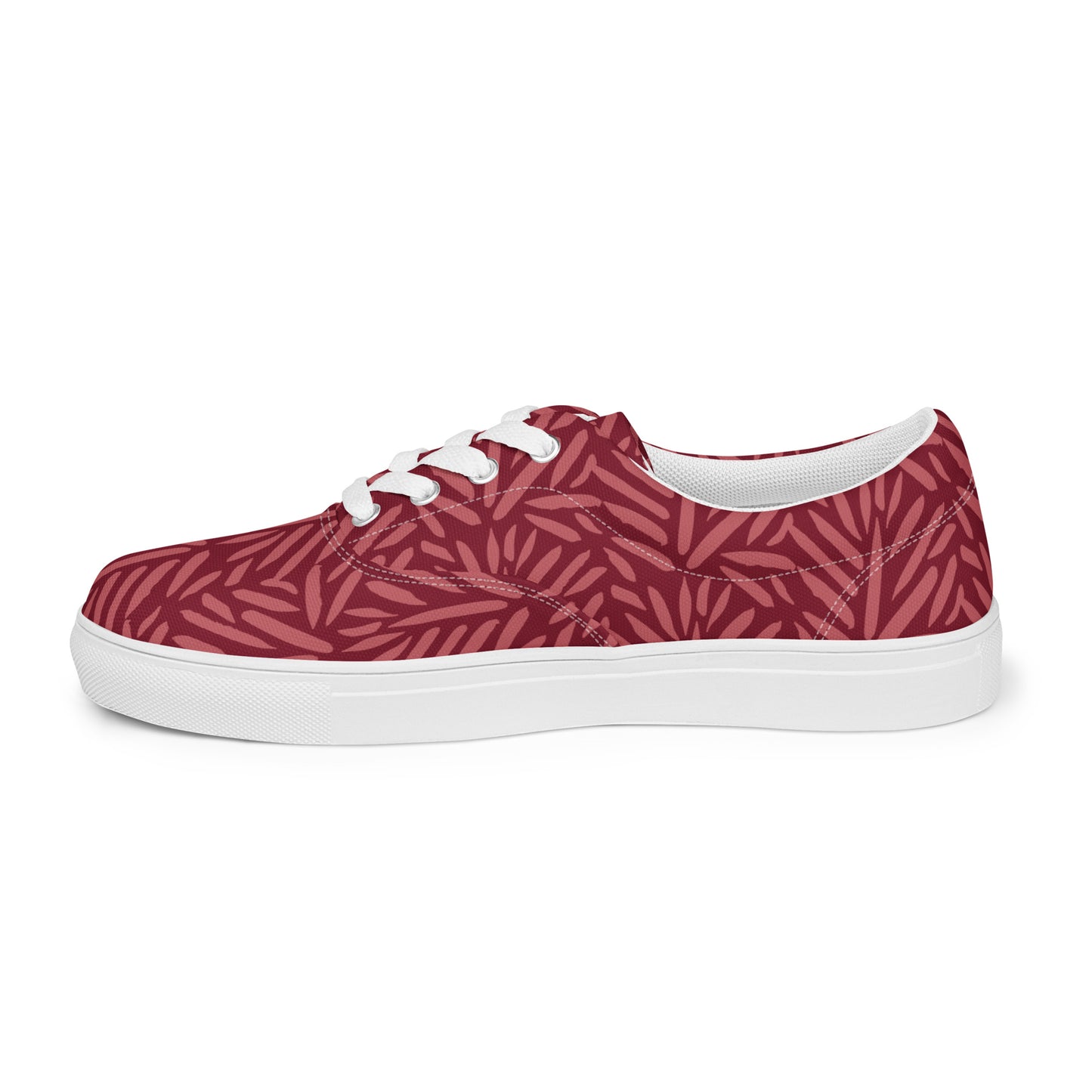 Abstract Printed Women’s lace-up canvas shoes